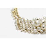 Ivory Pearl Cascade Statement Necklace